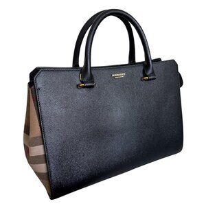 Burberry Banwell Black Leather Shoulder Bag Handbag